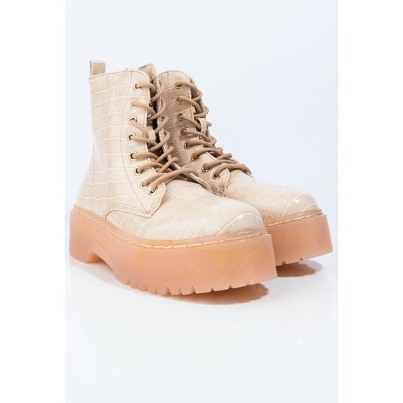 PAZZLE - Platform Combat Ankle Booties - Picture 6 of 10